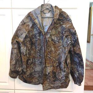 Camo Vinyl Jacket with matching pants, XL